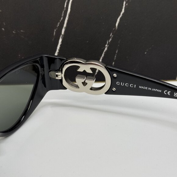 NEW GUCCI GG1824S 001 BLACK WOMEN SUNGLASSES GUCCI - Picture 11 of 12